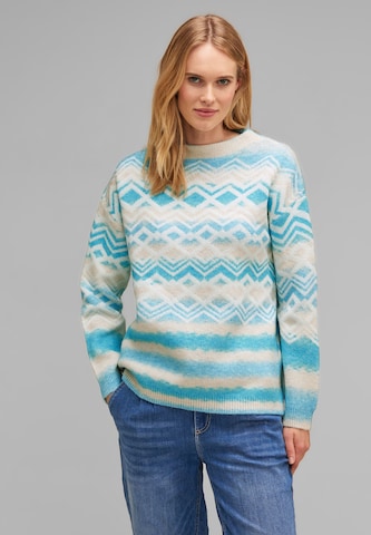 STREET ONE Sweater in Blue: front