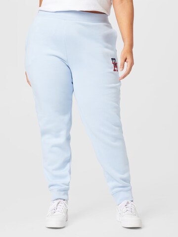 Tommy Hilfiger Curve Tapered Pants in Blue: front