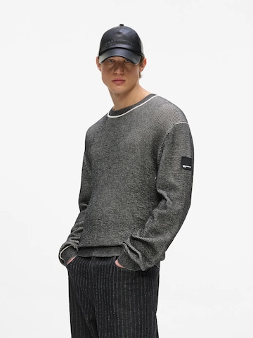KARL LAGERFELD JEANS Pulóver - fekete: elől
