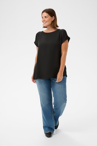 KAFFE CURVE Tričko ' KCmilia' – černá