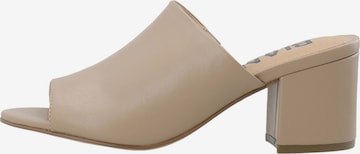 Mule 'CATE' Bianco en beige : devant