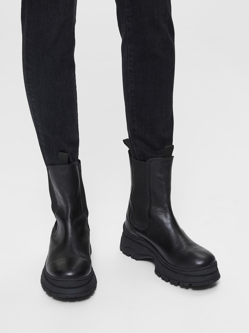 Women Shoes SELECTED FEMME Chelsea boots Black