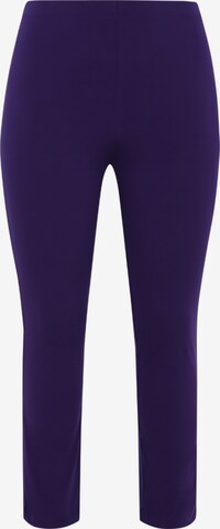 Yoek Slim fit Pants 'Dolce' in Purple: front