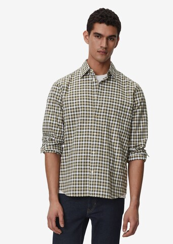 Marc O'Polo Regular fit Button Up Shirt in Green: front