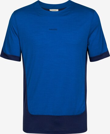 ICEBREAKER - Camiseta funcional 'ZoneKnit' en azul: frente