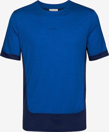 ICEBREAKER Λειτουργικό μπλουζάκι 'ZoneKnit' σε μπλε: μπροστά