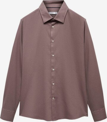 MANGO MAN Button Up Shirt 'Arthur' in Purple: front