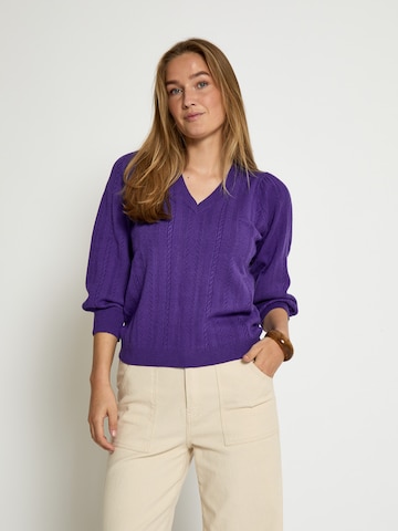 Pullover 'Rosalia' di Peppercorn in lilla: frontale