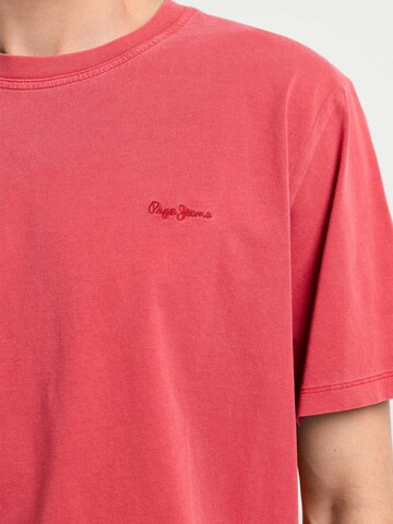 Pepe Jeans Shirt ' PORTOBELLO ' in Rot