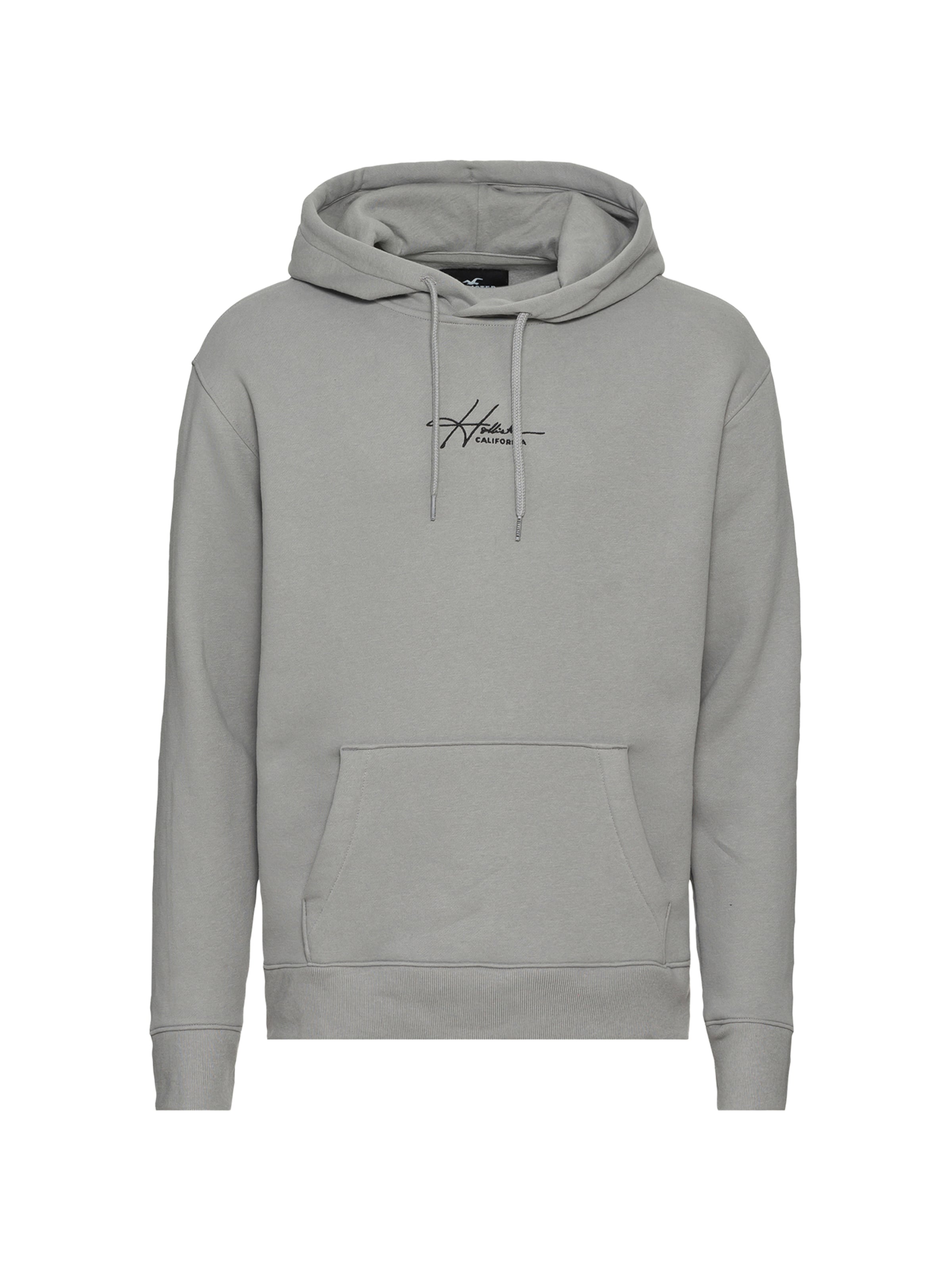 HOLLISTER Tréning póló - szürke: elől