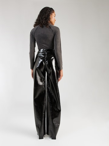 HUGO Red Wide leg Pants 'Hasne-1' in Black