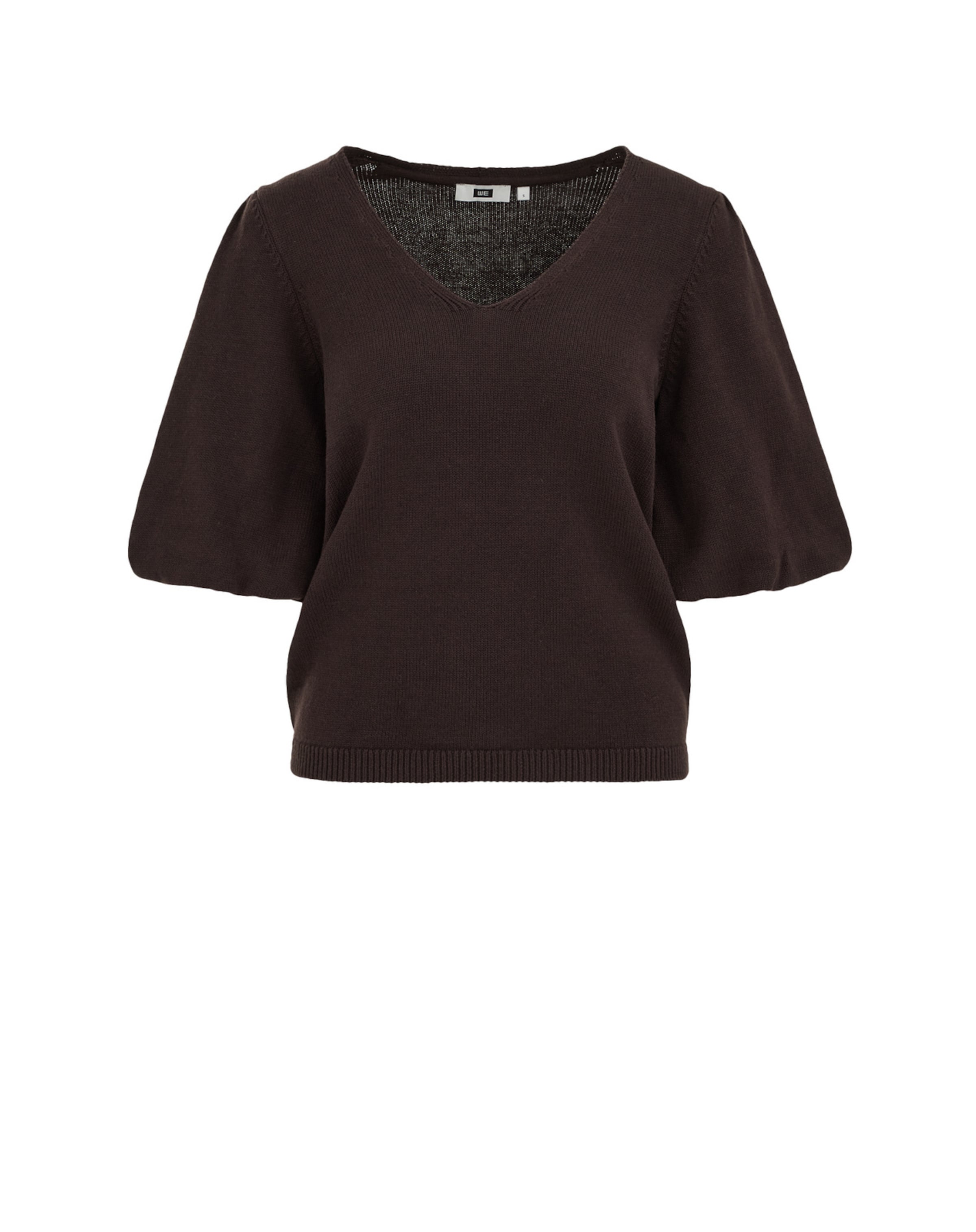 WE Fashion Pulover | rjava barva: sprednja stran