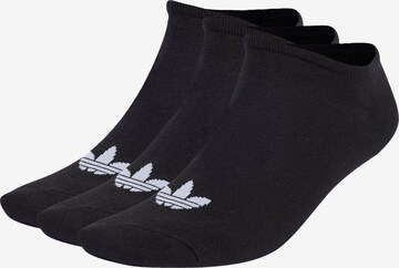 ADIDAS ORIGINALS - Calcetines 'Trefoil Liner ' en negro: frente