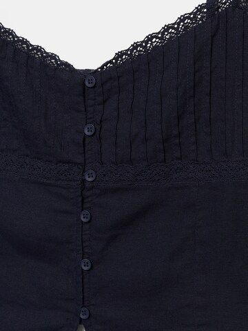 Pull&Bear Top 'PACIFIC' - Modrá