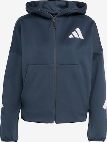 Giacca di felpa sportiva 'Z.N.E.' di ADIDAS SPORTSWEAR in blu: frontale