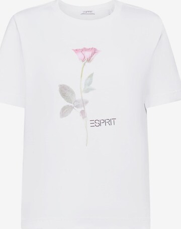 ESPRIT Shirt in Wit: voorkant