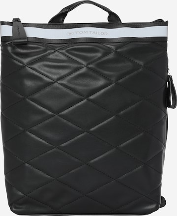 TOM TAILOR - Mochila 'Mica' en negro: frente