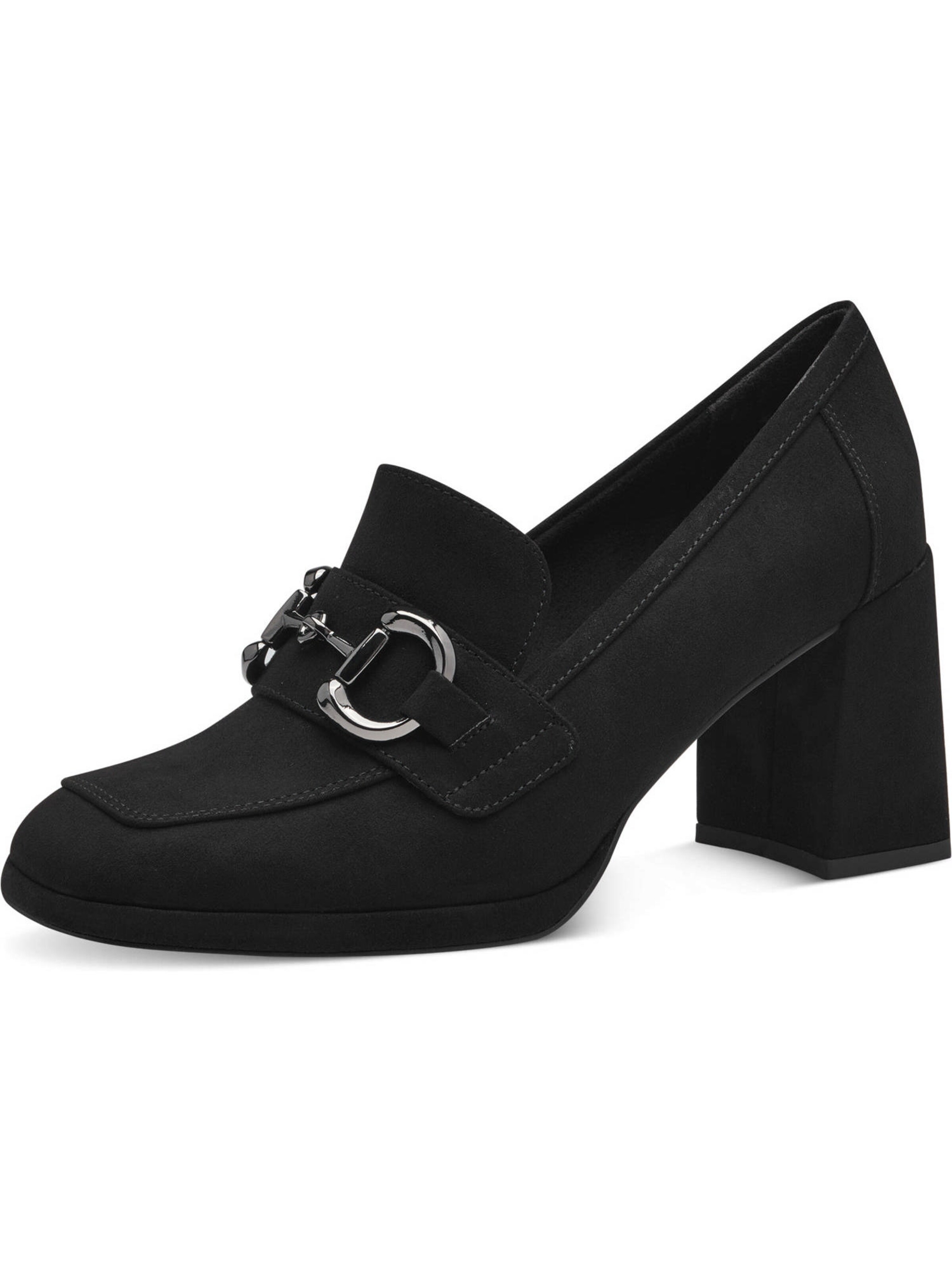 MARCO TOZZI Hochfrontpumps in Schwarz: Vorderseite