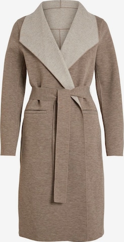 VILA Between-Seasons Coat 'Juice' in Brown: front