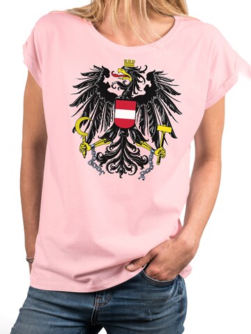 MAKAYA Shirt 'AT-Adler' in Pink