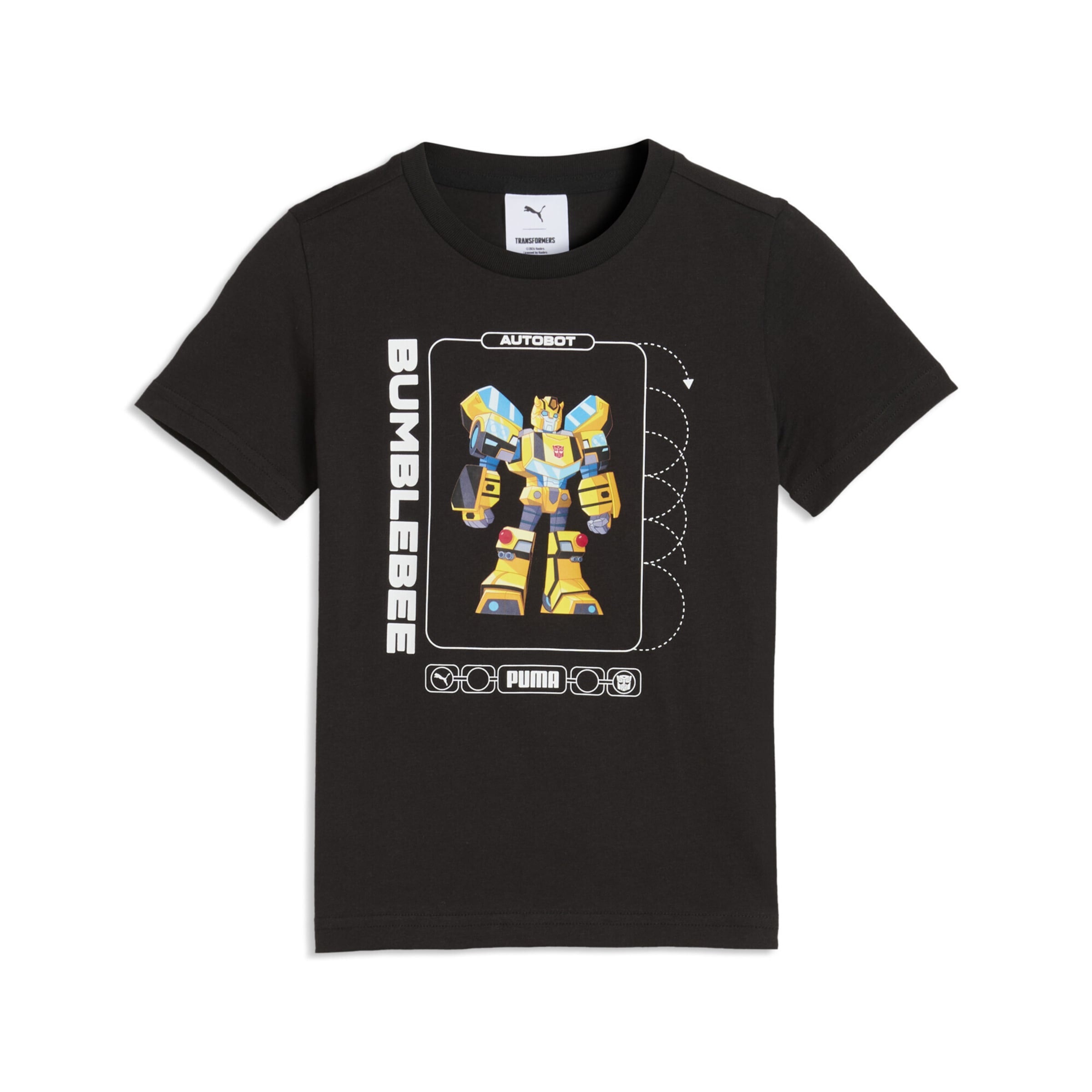 PUMA T-Shirt 'Puma x Transformers' in Schwarz: Vorderseite