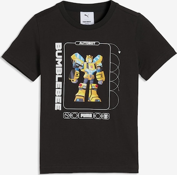 PUMA T-Shirt 'Puma x Transformers' in Schwarz: Vorderseite