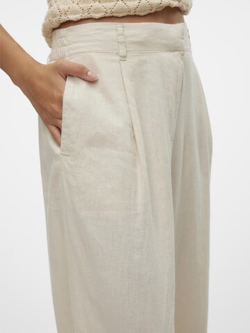 Wide Leg Pantalon à pince 'Linn' VERO MODA en beige