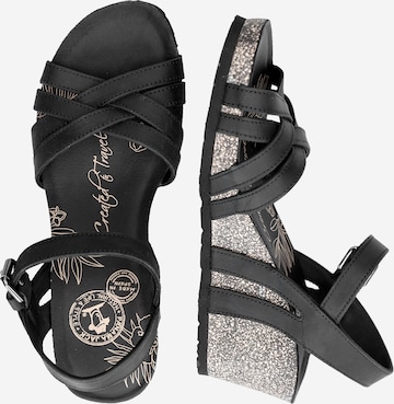 PANAMA JACK - Sandalias con hebilla 'Vera' en negro