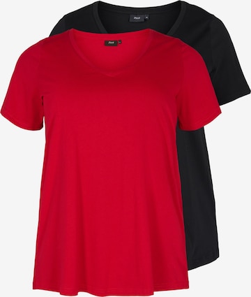 Zizzi Тениска в червено: отпред