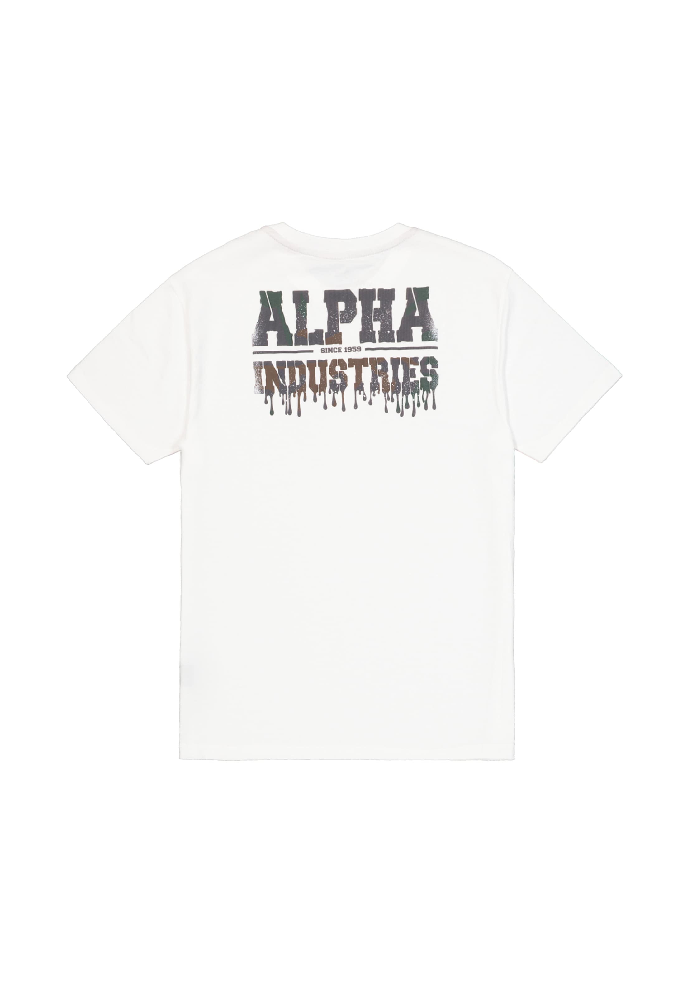 ALPHA INDUSTRIES - Camiseta en blanco