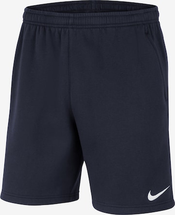 NIKE Workout Pants in Blue: front