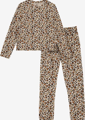 WE Fashion Schlafanzug in Schwarz: Vorderseite