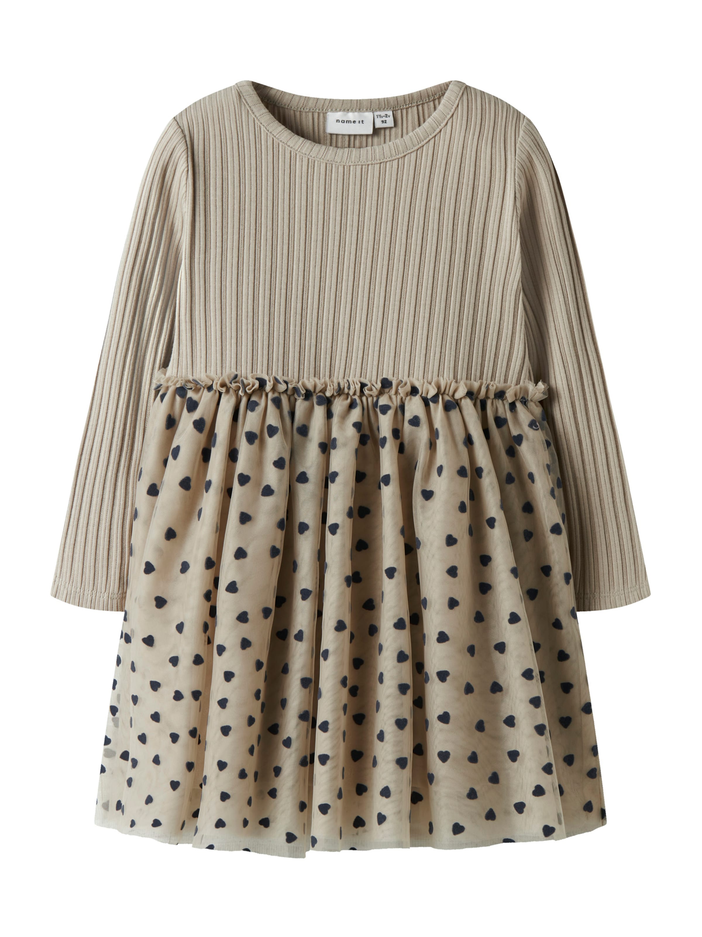 NAME IT - Vestido 'NMFNEA' en gris: frente