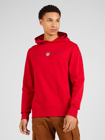 GANT Sweatshirt in Rood: voorkant