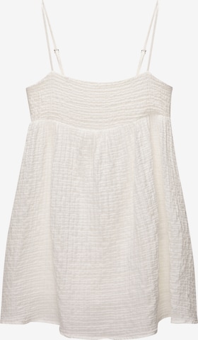 Pull&BearHaljina - bijela boja: prednji dio