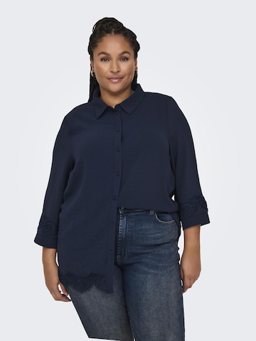 ONLY Carmakoma - Blusa 'METTA' en azul: frente
