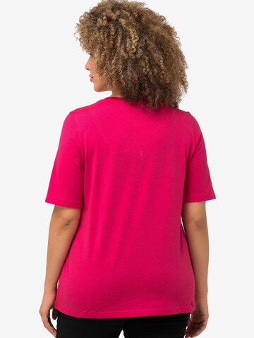 Ulla Popken T-Shirt 'Blütenzauber' in Pink