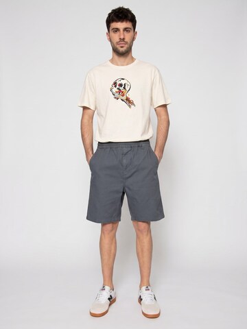 Carhartt WIP Baggy Trousers 'Flint Short Cozy Blue' in Grey