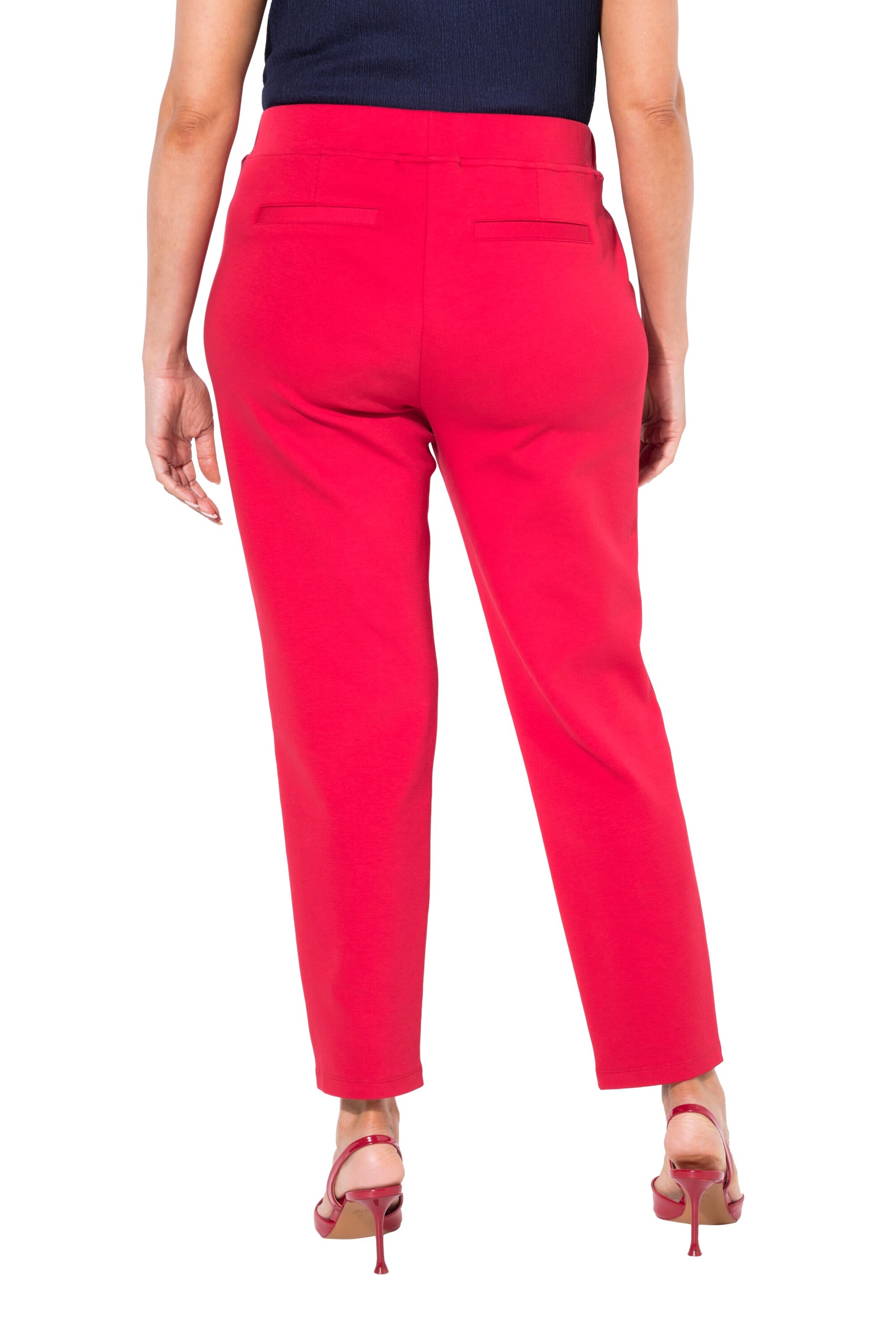 Ulla Popken Regular Trousers in Red