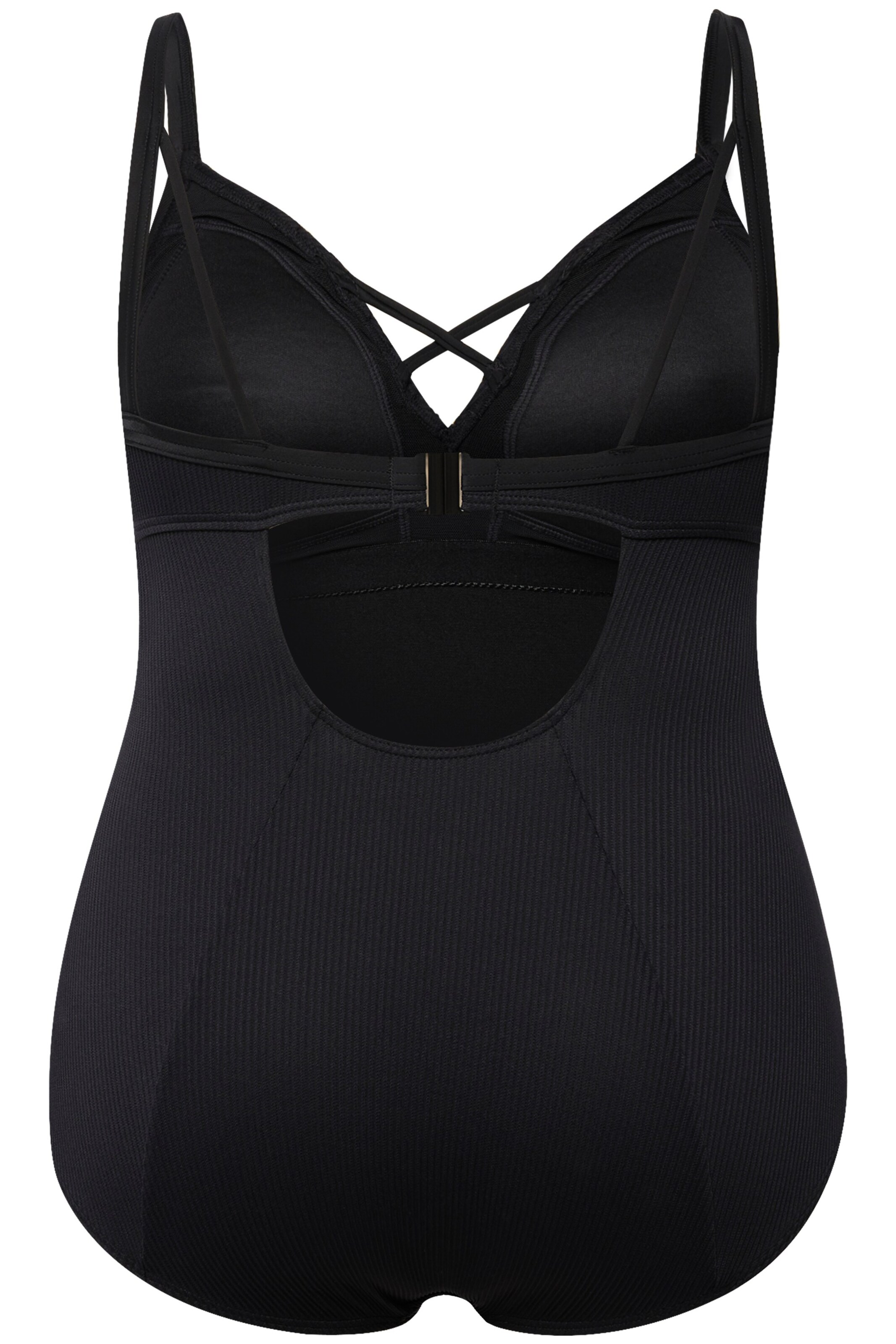 Ulla Popken Badpak in Zwart