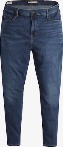 Levi's® Plus Jeans '721 PL Hi Rise Skinny' in Blauw: voorkant