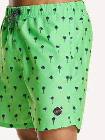 Shiwi Swimming shorts 'PALM' in Green