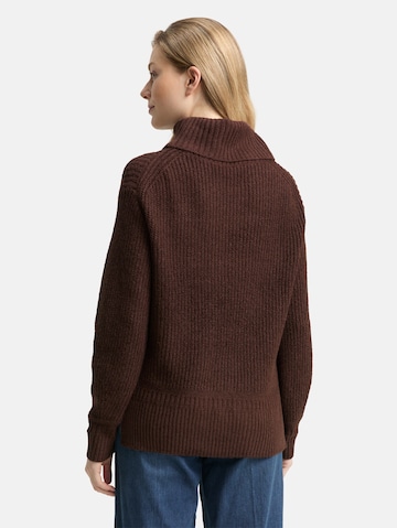 TOM TAILOR Sweater in Brown