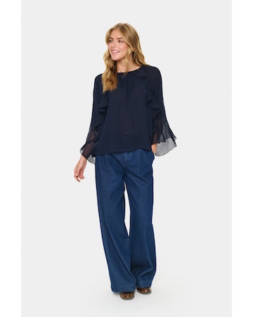 SAINT TROPEZ Blouse 'Mavis' in Blauw