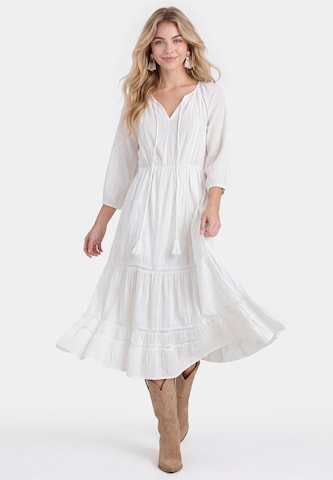 IZIA Jurk in Wit: voorkant