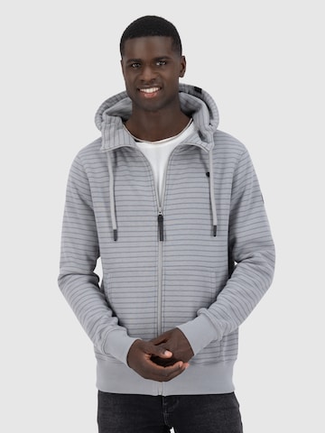 Giacca di felpa 'TrasherAK' di Alife and Kickin in grigio: frontale