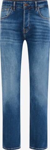 Coupe slim Jean WE Fashion en bleu : devant