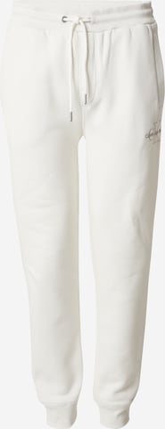 Calvin Klein Jeans Broek in Wit: voorkant