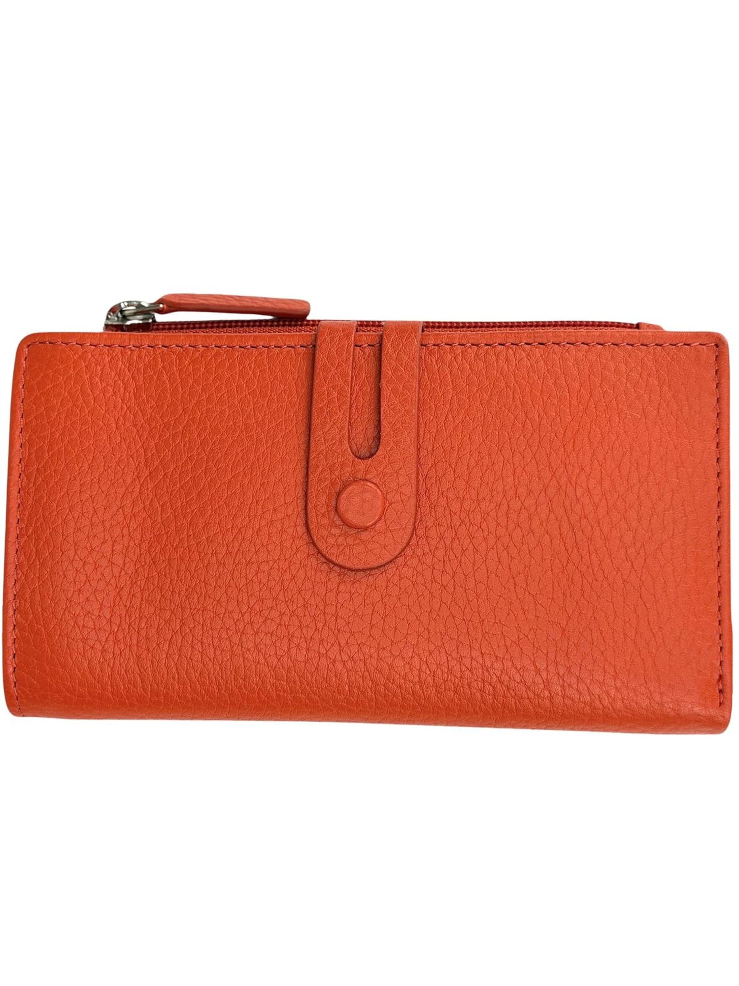 Florence Wallet in Orange: front