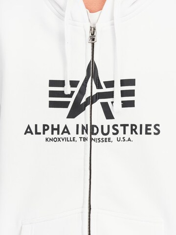 ALPHA INDUSTRIES Sweatshirt 'Basic' in White